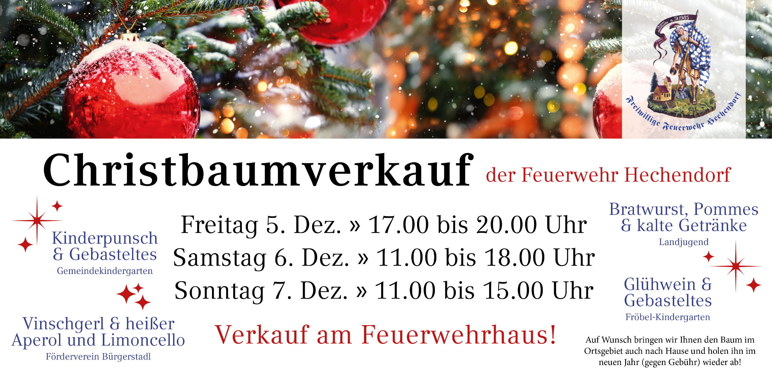 CHRISTBAUMVERKAUF 2025