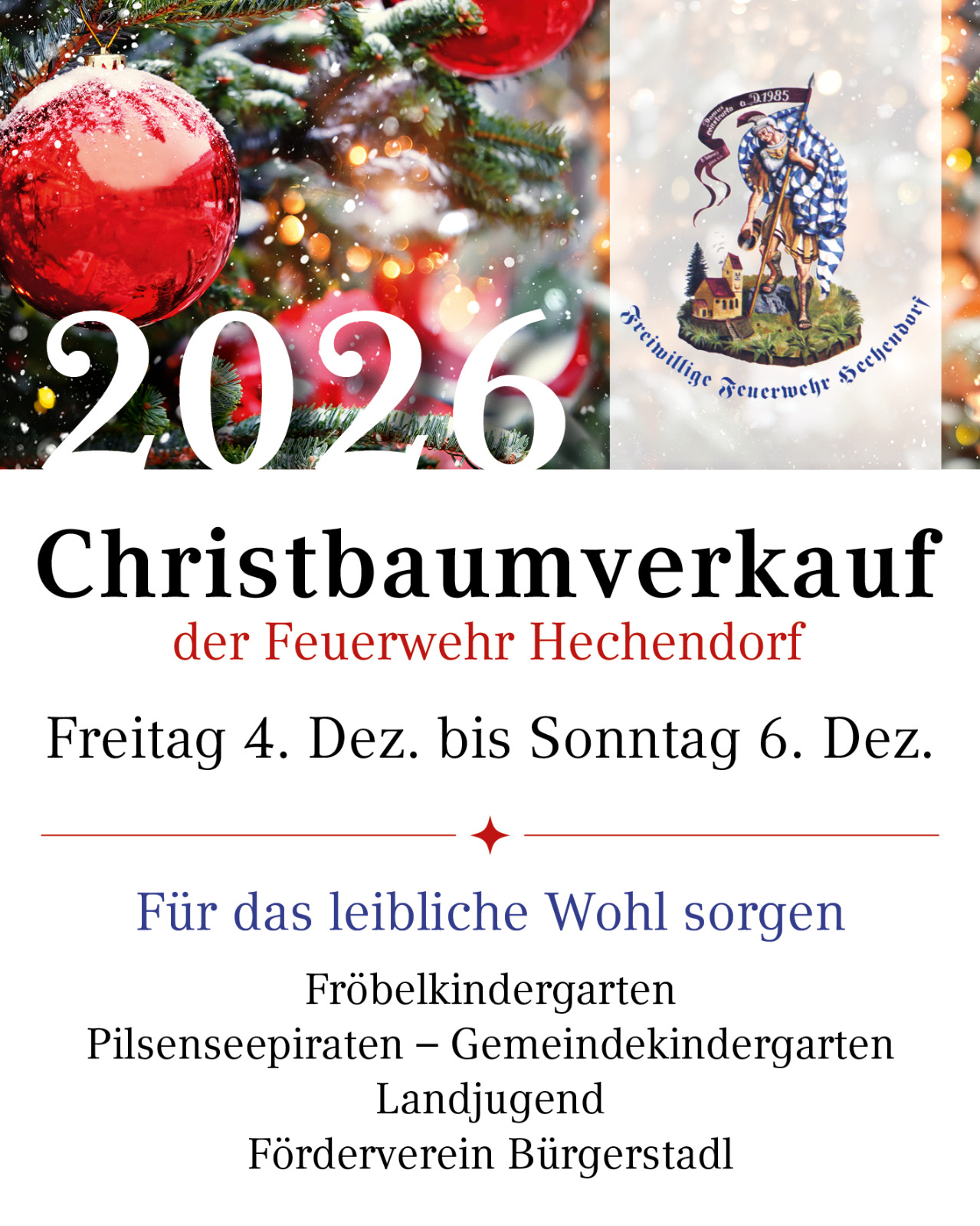 CHRISTBAUMVERKAUF 2026