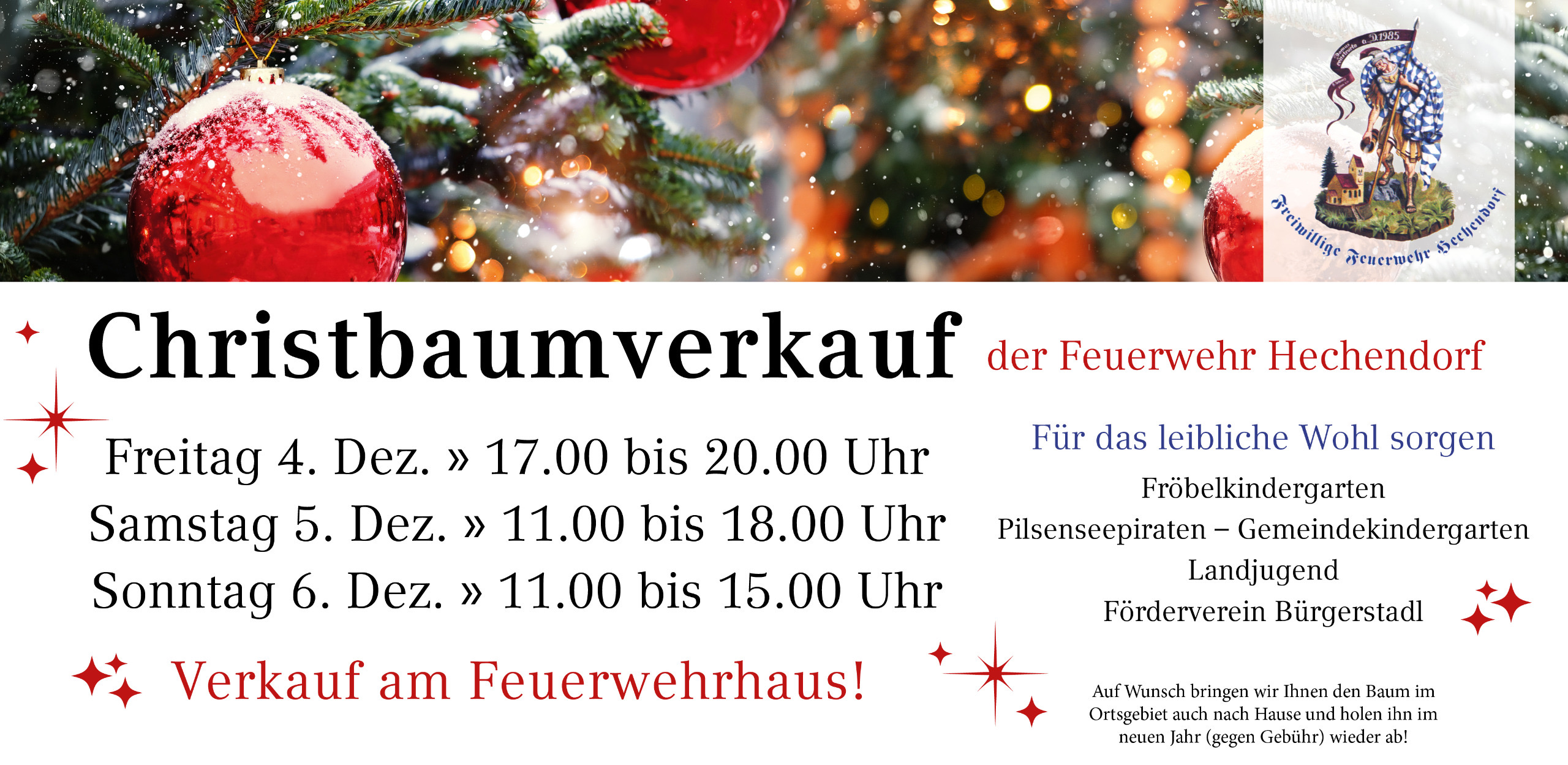 CHRISTBAUMVERKAUF 2026